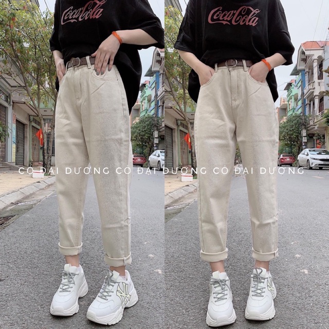 Quần baggy thô chất dày dặn