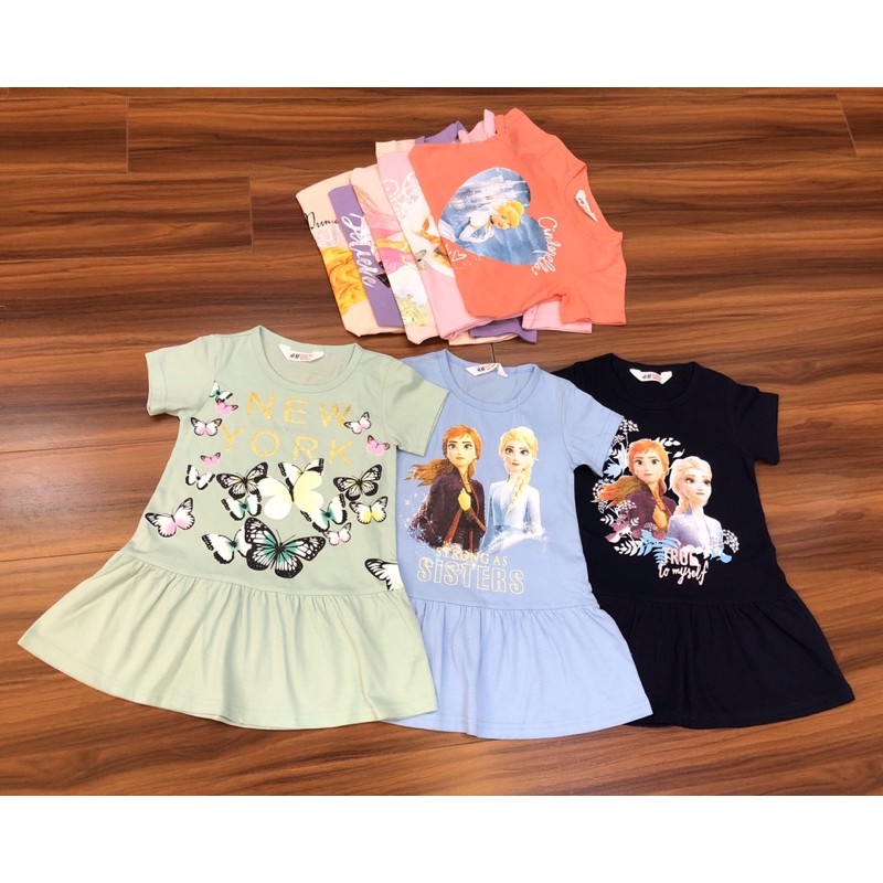 Đầm thun cotton HM công chúa