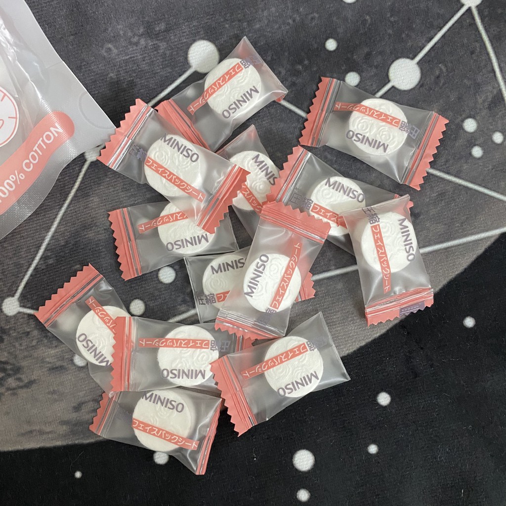 [1k - Mua k giơi hạn] Mặt Nạ Giấy Nén Dạng Viên Kẹo cấp ẩm thải độc | Thế Giới Skin Care