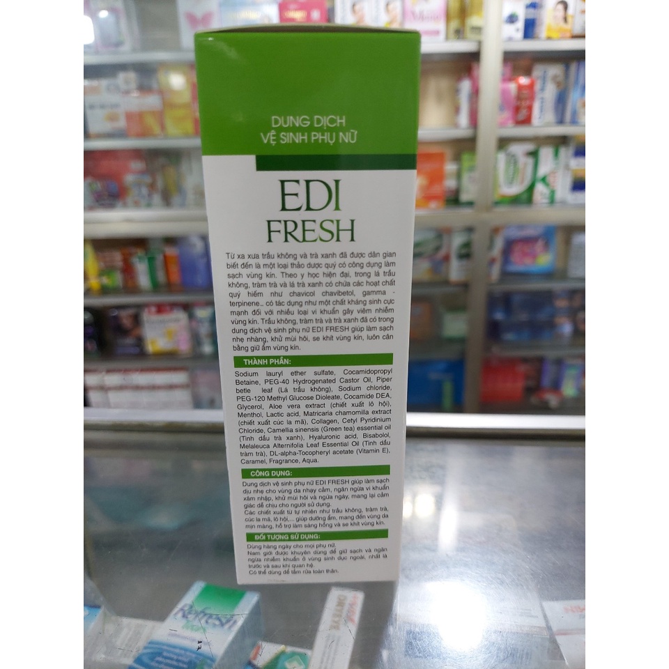 DUNG DỊCH VỆ SINH PHỤ NỮ EDI FRESH - CHAI 100ML