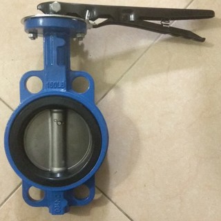 Van nước, van khóa dạng bướm, kẹp DN100 (Tay gạt)