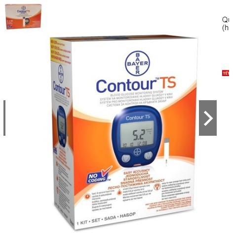 Que thử đường huyết Contour TS 25 que