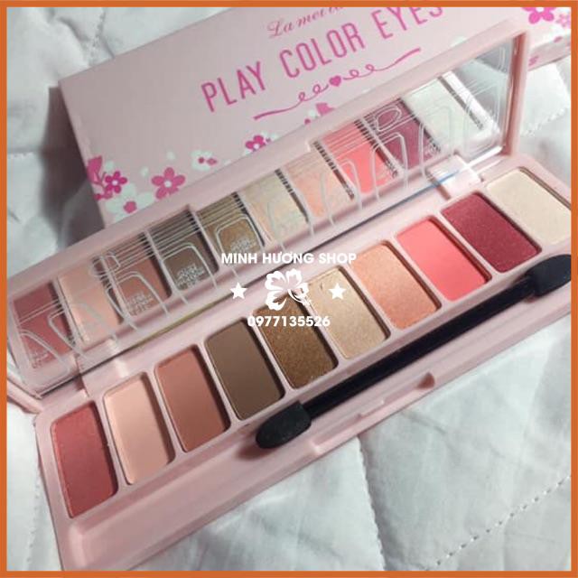 Bảng phấn mắt tông hồng #2 Lameila