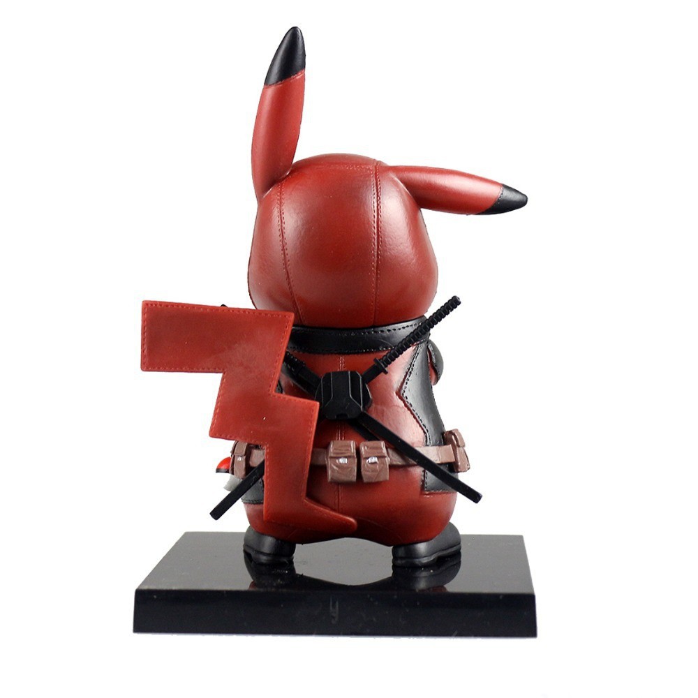 Đồ chơi mô hình nhân vật Pikachu cosplay Deadpool/Captain America