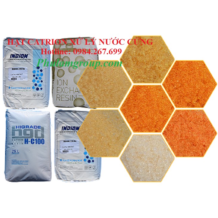 Combo Hạt catrion xử lý nước cứng gói 5 lít