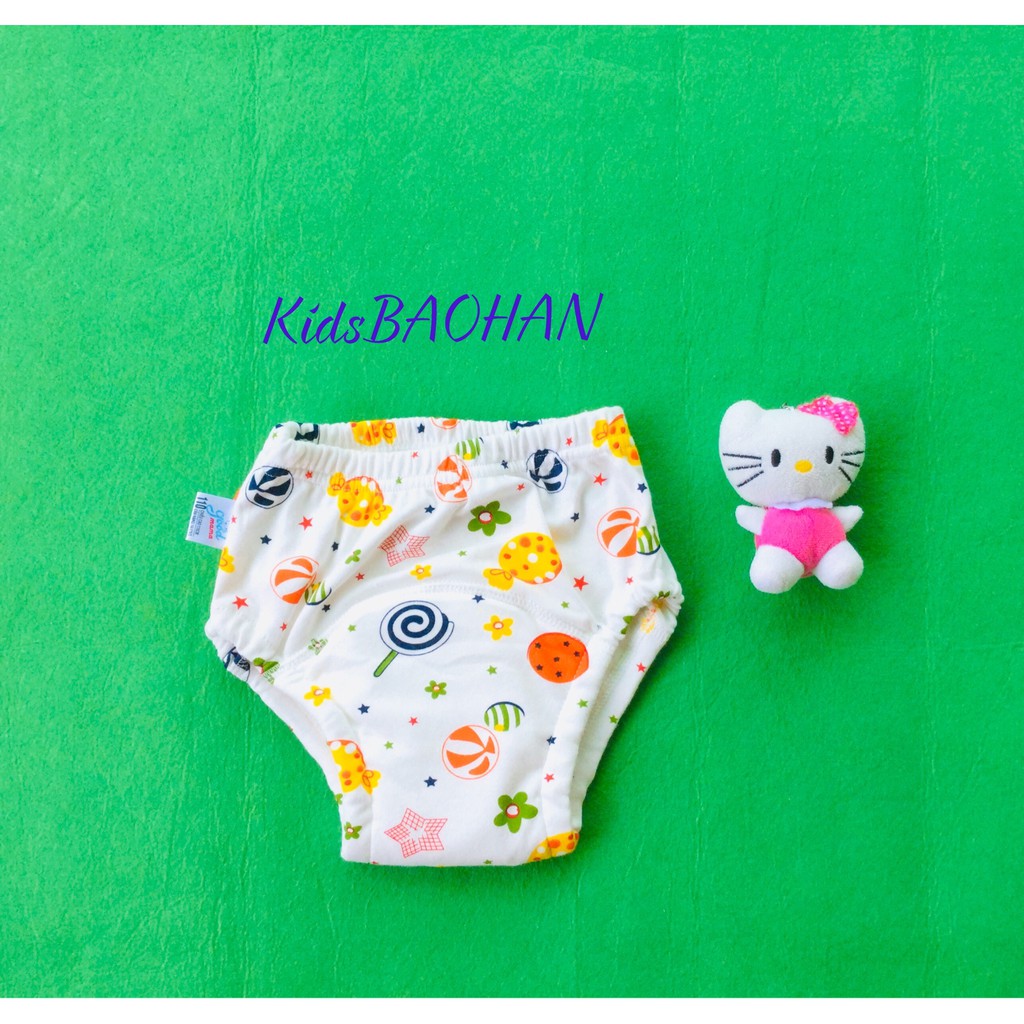 3 Quần bỏ bỉm GOODMAMA 6 lớp .Size: 80 - 90 - 100-cho bé từ 5kg-17kg