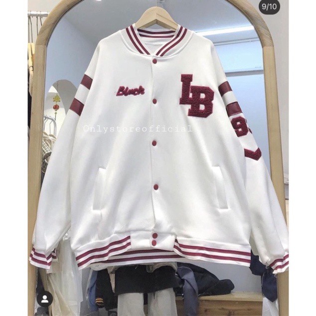 Áo khoác nỉ bomber bóng chày LB 🌸 Áo khoác nam nữ ulzzang Hoddie sweater form rộng thể thao K34 | BigBuy360 - bigbuy360.vn