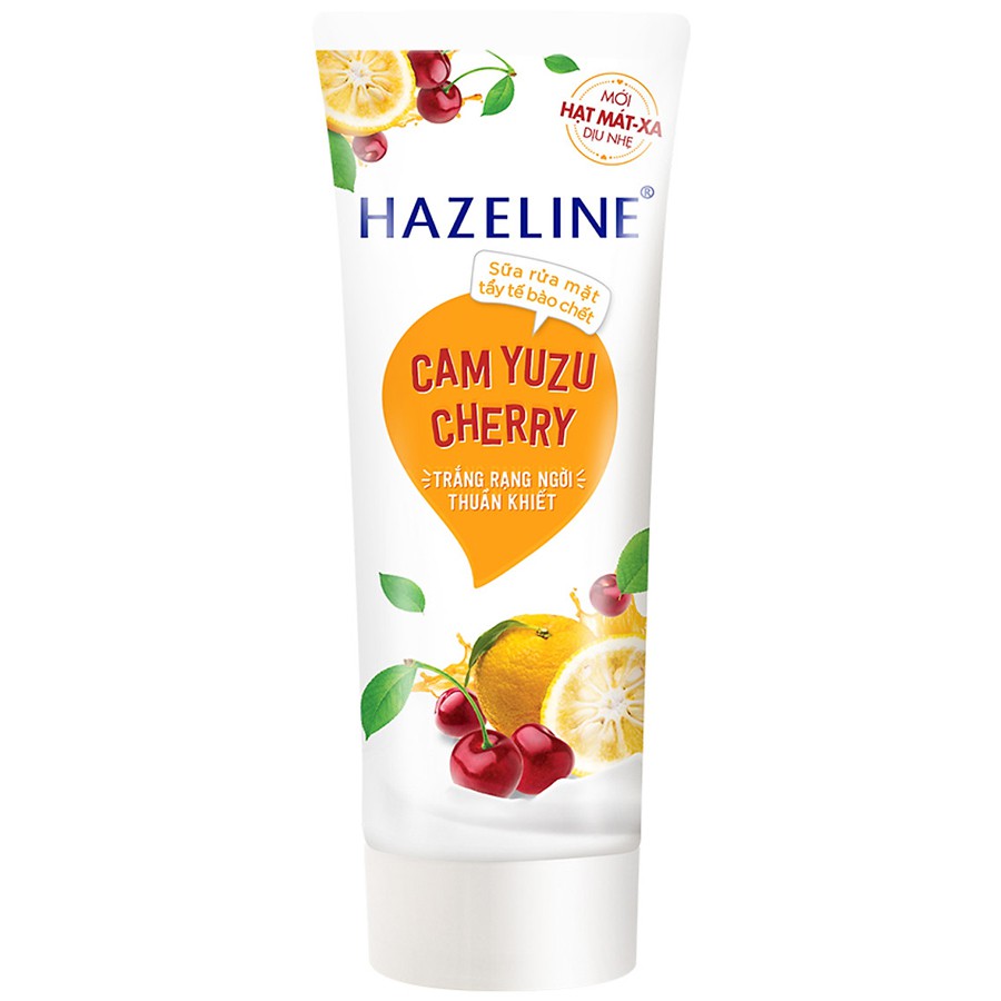 Sữa rửa mặt Hazeline Tẩy tế bào chết Cam Yuzu và Cherry