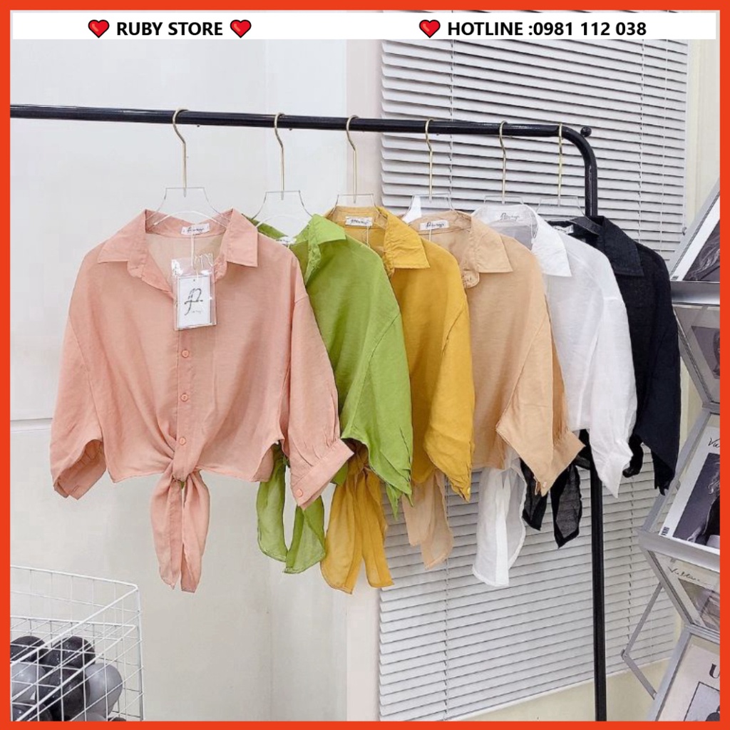 Sơmi choàng buộc eo_Áo sơmi khoác ngoài áo 2 dây,váy 2 dây đẹp -[HÀNG MỚI VỀ]