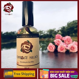 Dầu ủ tóc hữu cơ karose silky 100ml giúp tóc mềm mượt, giảm gãy rụng