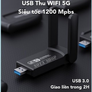 [Hỏa Tốc – BH 6 THÁNG] Nâng cấp WiFi 5G dễ dàng với USB 3.0 WIFI (Có lỗ tản nhiệt) siêu tốc 1200Mbps bắt 5GHz