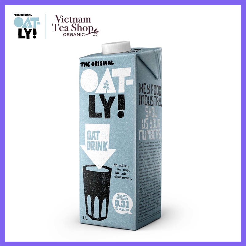 OATLY! Sữa yến mạch Oatly Oat Drink Original - Hộp 1L