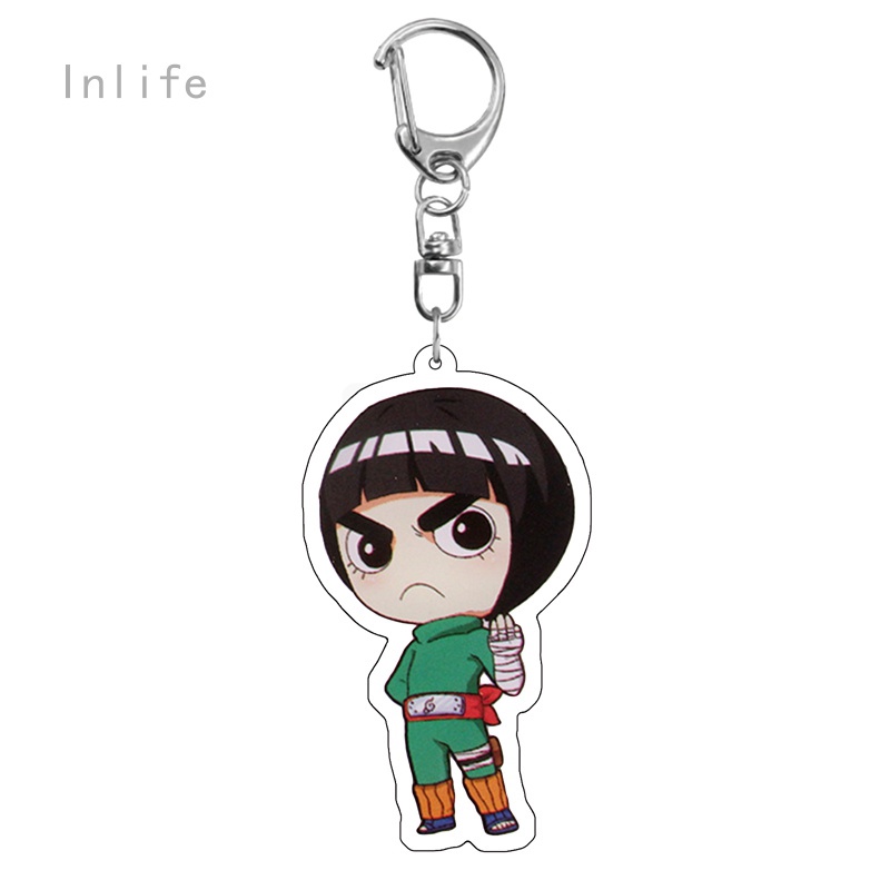 Móc Chìa Khóa Bằng acrylic Hình Naruto Hyuga Hinata Hai Mặt 9346