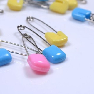 Combo 10 Kim tây gài nút nhựa (màu ngẫu nhiên)