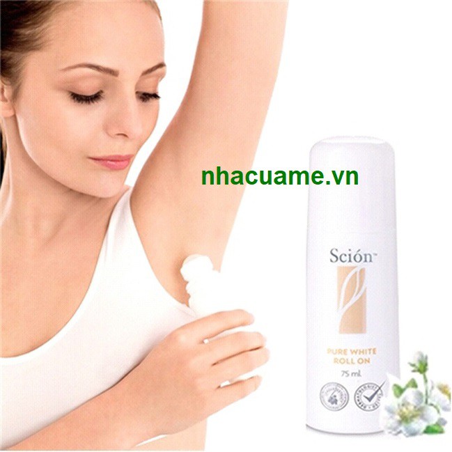 [CHÍNH HÃNG] Lăn nách khử mùi cơ thể Scion Pure White Roll On 75ml, lăn khử mùi hôi nách và giảm mồ hôi hiệu quả