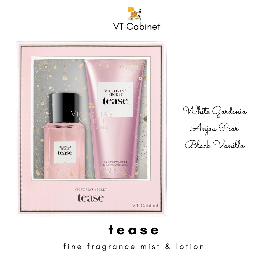 Bộ quà tặng TEASE - [Holiday 2020] Victoria’s Secret Fine Fragrance Mist and Lotion Gift Set