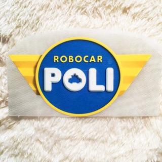 Hình ủi/ hình dán nhiệt  - logo Poli Robocar