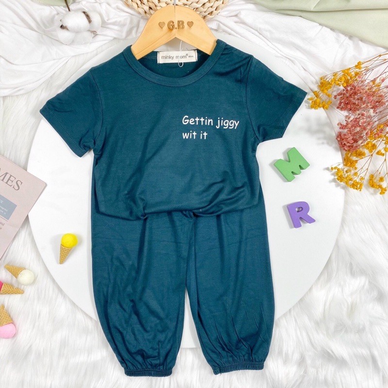 Bộ thun lạnh quần dài alibaba hàng Minky mom loại 1