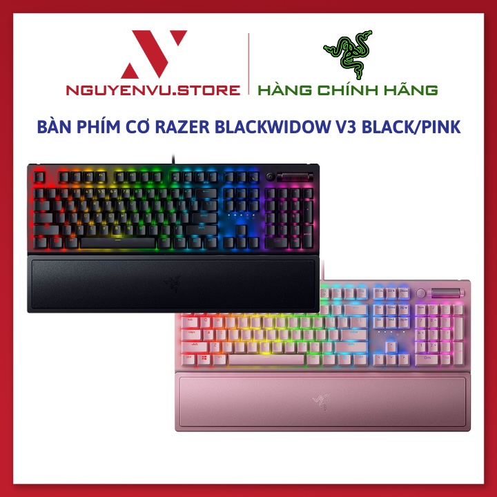 Bàn Phím Cơ Gaming Razer Blackwidow V3 - Razer Green Mechanical Switches - Hàng Chính Hãng