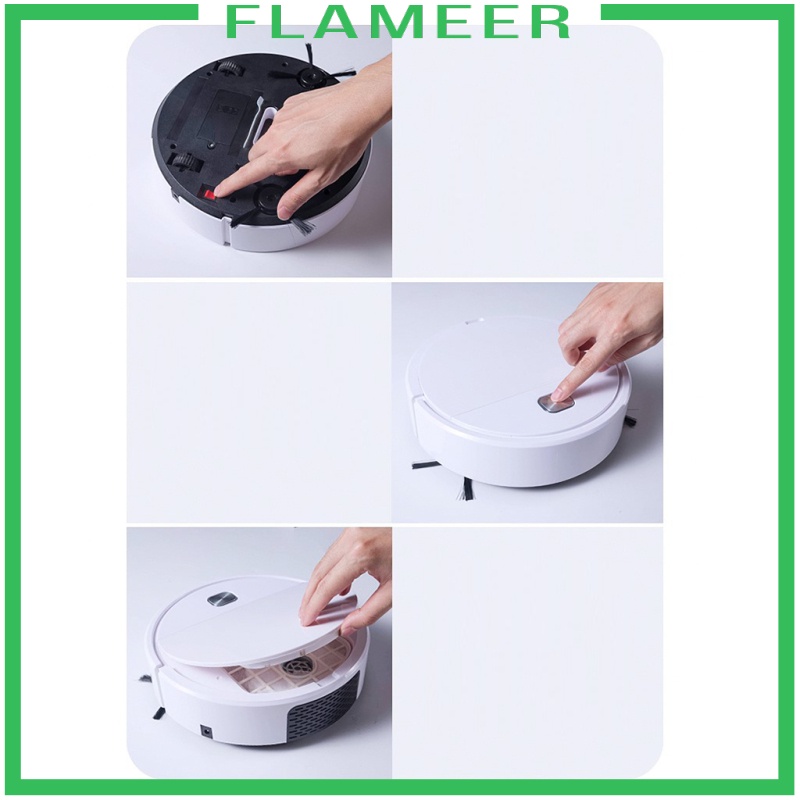 [FLAMEER]3 in 1 Robot Vacuum Low Noise Rechargeable Smart Dust Catcher Household New