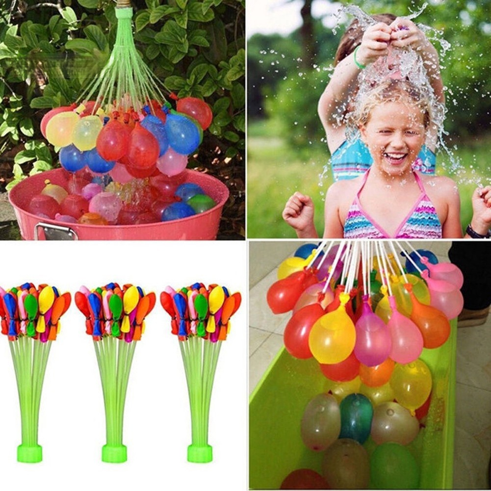 Bộ 3 chùm 111 bong bóng nước nhiều màu cho bé