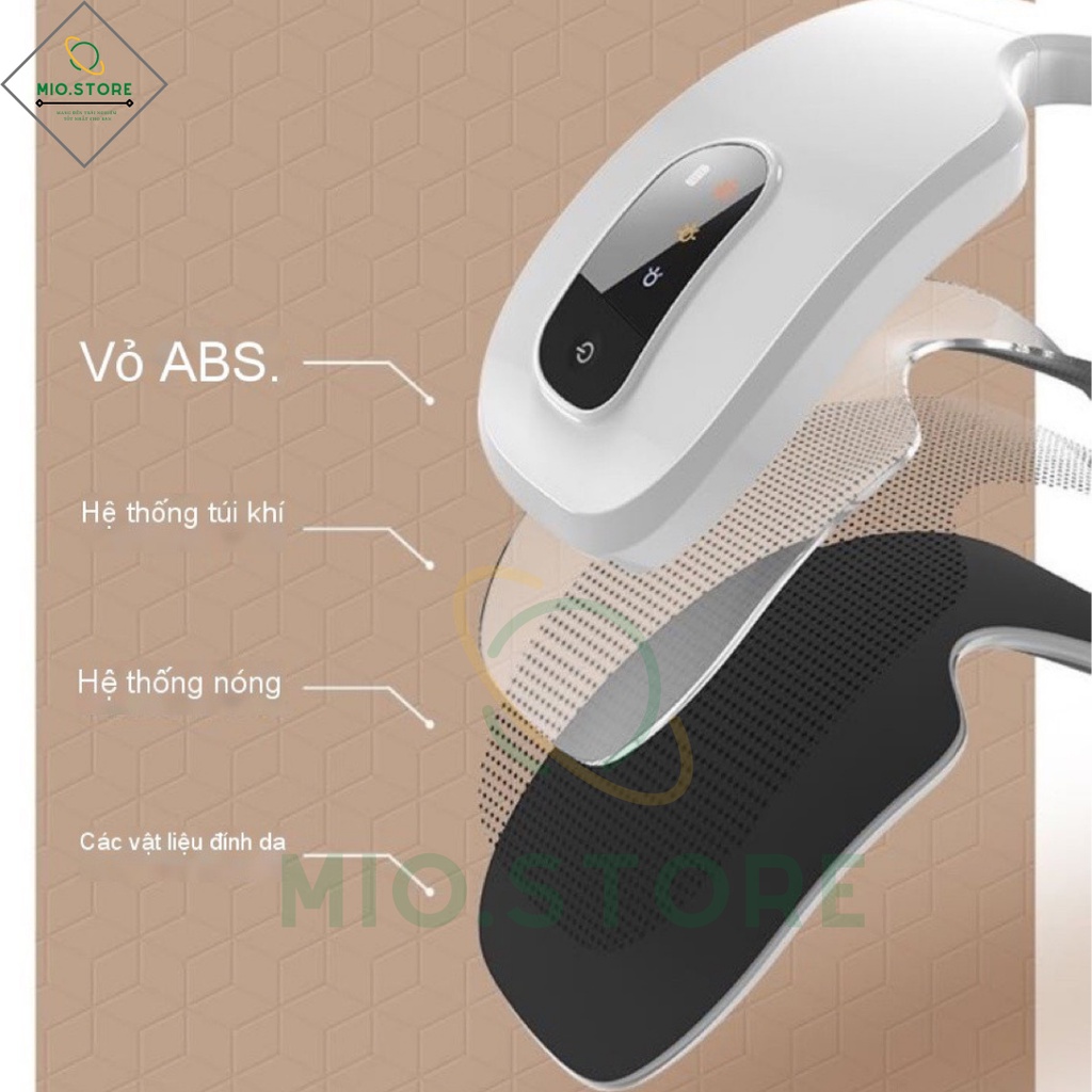 Máy Massage Mắt Thông Minh Xiaomi Wei 10S Chườm Nóng, Rung, Nghe Nhạc, Giảm Mỏi Mắt, Hỗ Trợ Lưu Thông Tuần Hoàn Máu