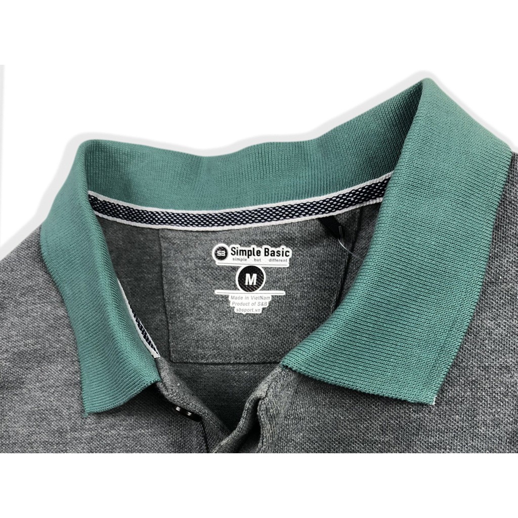 [Mã LTNP50 giảm 50000 đơn 150000] Áo Polo Giấu Nút Phối Cổ Simple & Basic ,Nhiều Màu | BigBuy360 - bigbuy360.vn