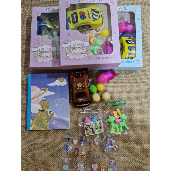 HỘP QUÀ  TẶNG SỔ VÀ ĐỒ CHƠI DỄ THƯƠNG- ĐỒ DÙNG HỌC TẬP