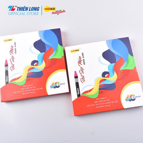 Bút sáp 36 màu Thiên Long Colokit CRC042/40YEARS