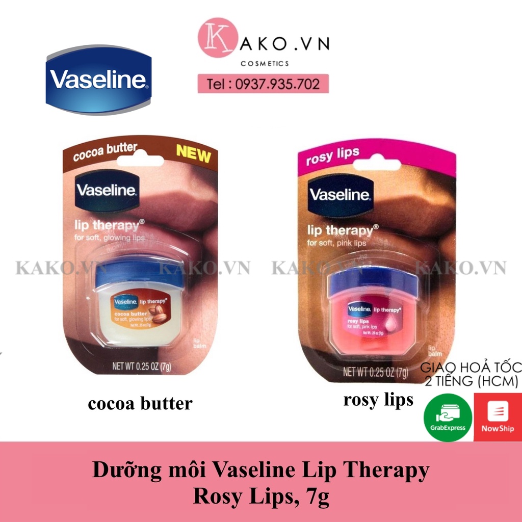 Dưỡng môi Vaseline Lip Therapy Rosy Lips, 7g