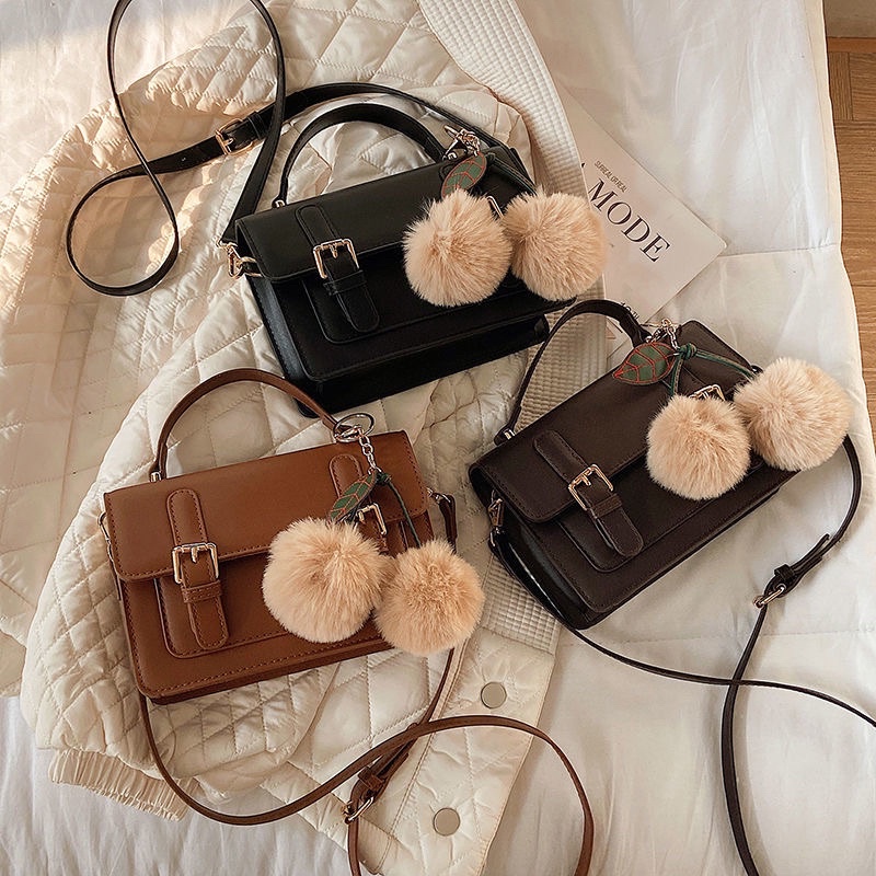 Túi xách nữ cầm tay mini phong cách vintage túi đeo chéo thời trang thích hợp đi chơi đi làm da trơn TN002