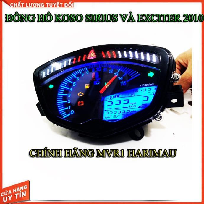 Đồng hồ koso điện tử ex 2010 và sirius chính hãng harimau malaysia