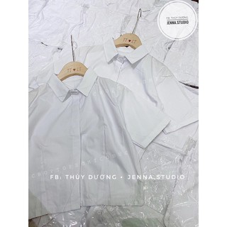 Áo sơ mi croptop trắng