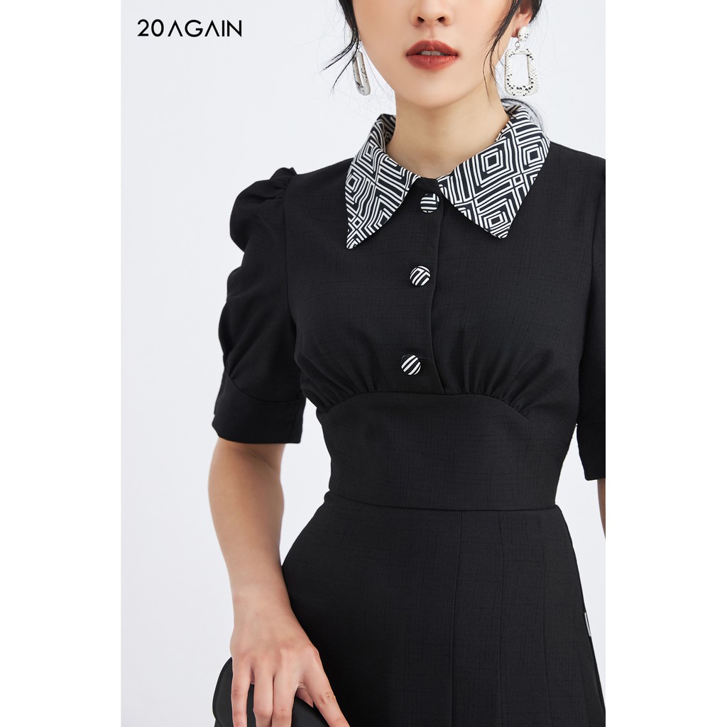 Đầm xòe dài tay phối cổ - 20 Again - DEA1091 | BigBuy360 - bigbuy360.vn