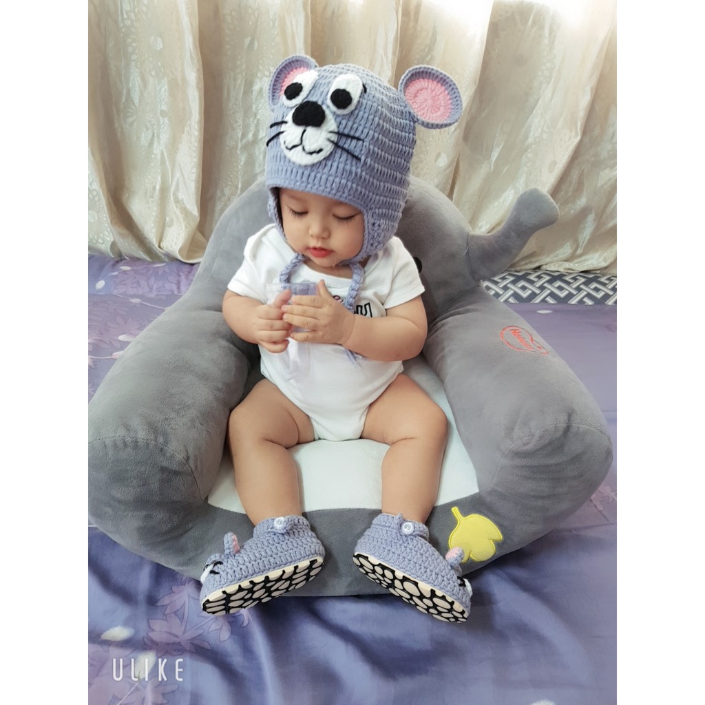 Set nón giày cho bé hình chuột