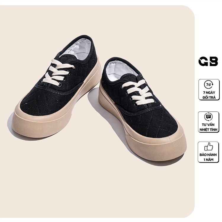 Giày Sneaker Nữ Đế Cao 3 Màu giayBOM GB Classisc B1612