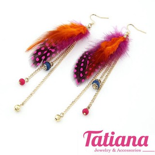 Bông tai lông vũ tassel -Tatiana - Bh3068