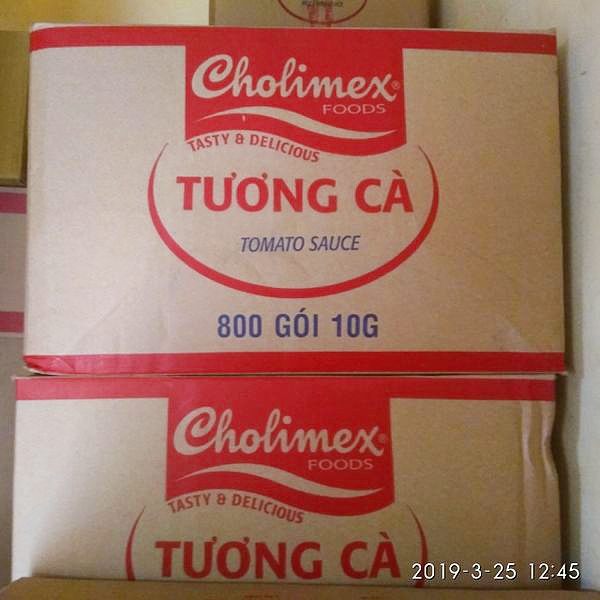 Thùng tương ớt / tương cà cholimex gói 10gr