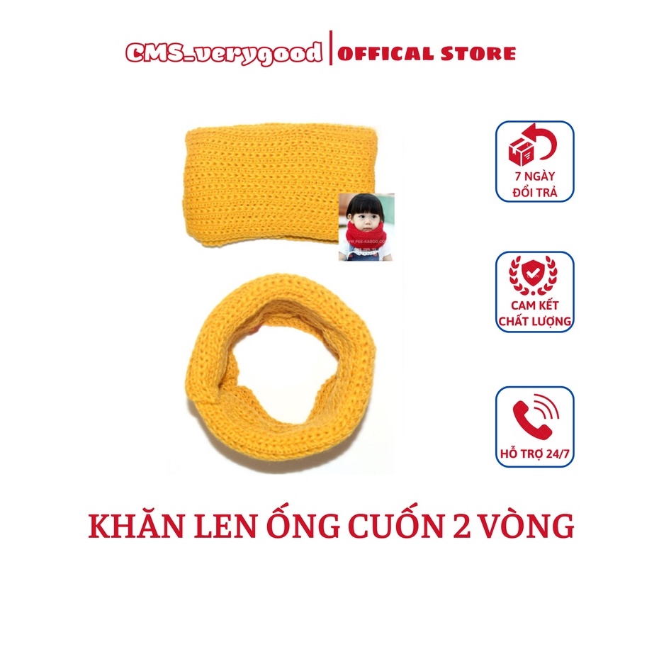 Khăn len ống cuốn 2 vòng KTT3 (kèm video ảnh thật)