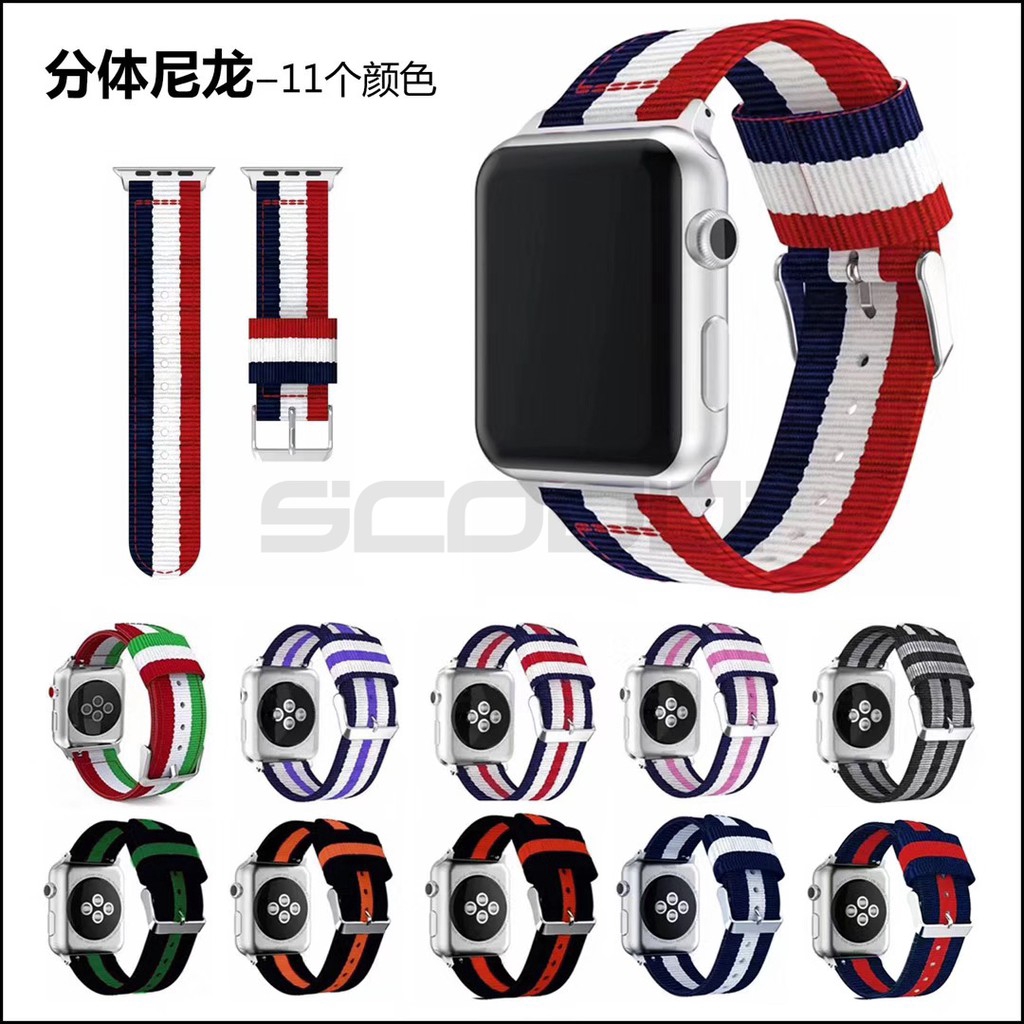 Dây đeo nylon dễ thương cho đồng hồ thông minh for Apple Watch Ultla Series 8/7/6 / SE / 5 / 4 / 3 / 2 / 1 38mm 40mm 42mm 44mm 41mm/45mm/49mm