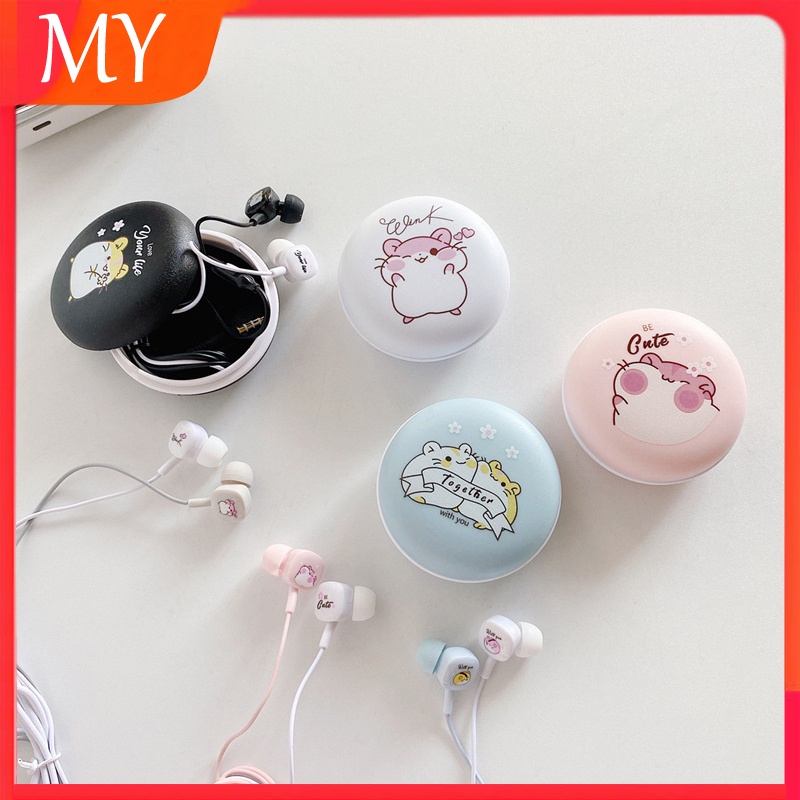 Cute In-Ear Headphone Jack 3.5mm Live Sound For Oppo Samsung Phones