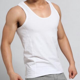 Combo 4 áo ba lỗ nam 100% cotton
