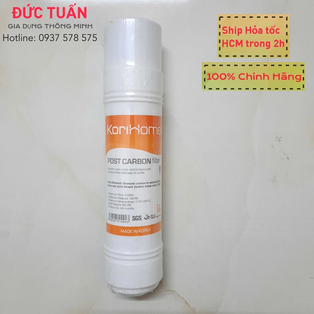 Lõi lọc thô Korihome số 3 Post Carbon - Ship hỏa tốc trong 2h