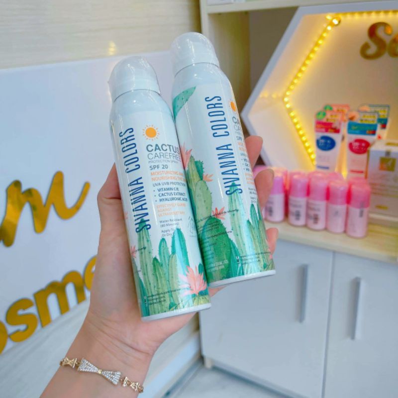 Xịt Chống Nắng Nâng Tone Sivanna Colors Thái Lan 2 In 1 Makeup Body 150ml - MẪU MỚI
