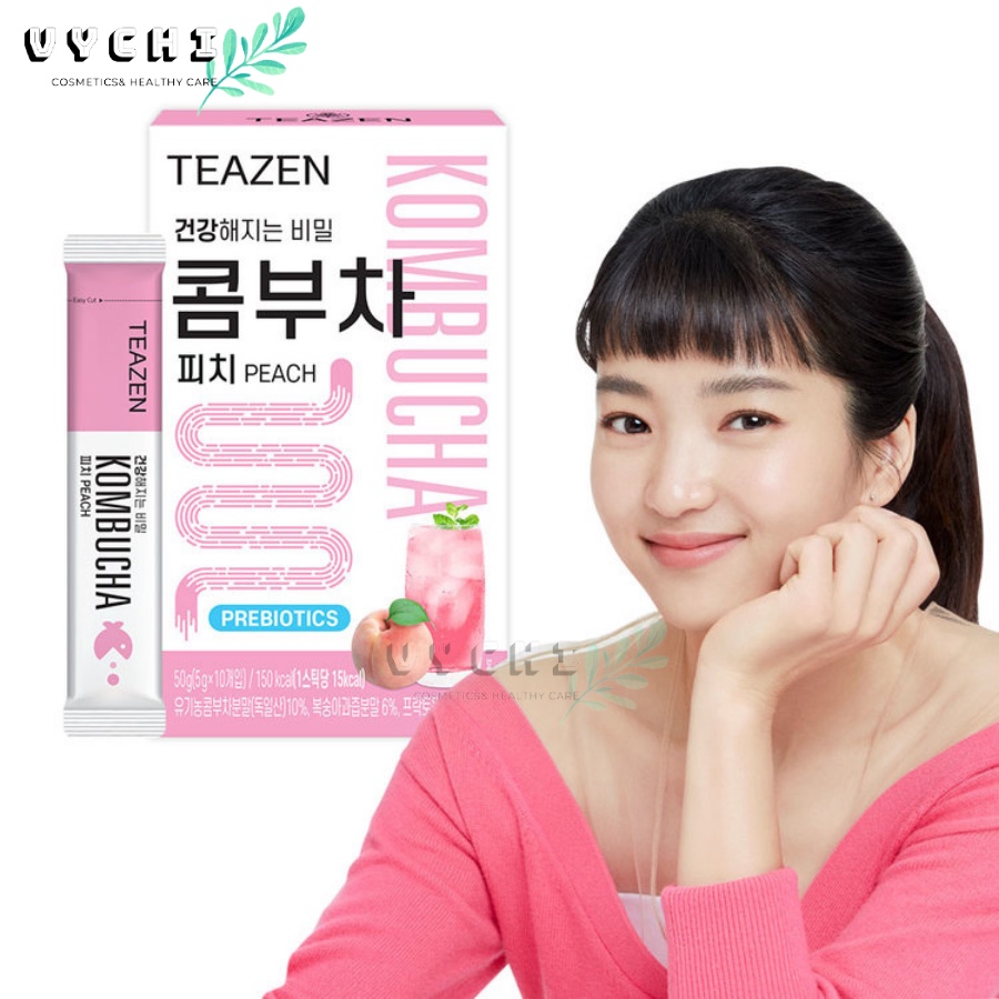 Trà Kombucha Teazen vị đào nhập khẩu Hàn Quốc (Date 2024)