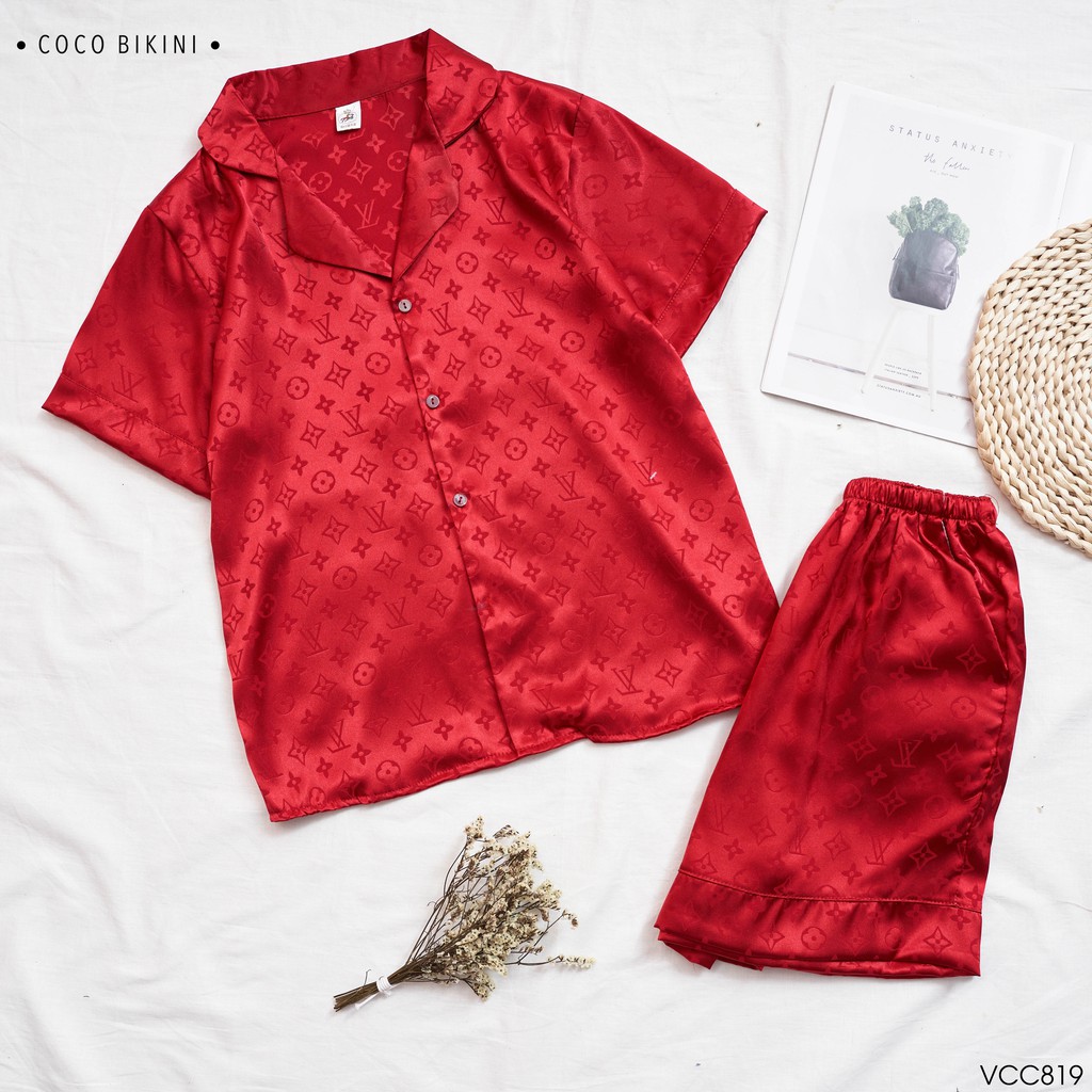 𝑪𝑶𝑪𝑶 𝑩𝑰𝑲𝑰𝑵𝑰 Bộ Đồ Ngủ - Đồ Mặc Nhà Lụa Gấm ( VCC819 ) | BigBuy360 - bigbuy360.vn