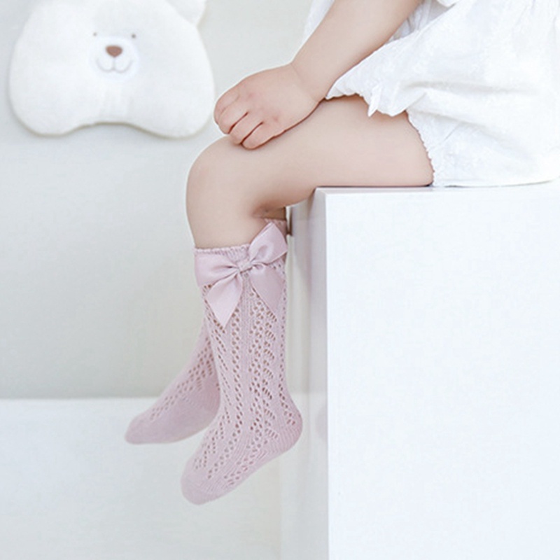 Vớ Cotton Mềm Mại Đính Nơ Xinh Xắn Dành Cho Bé Gái 0-5 Tuổi