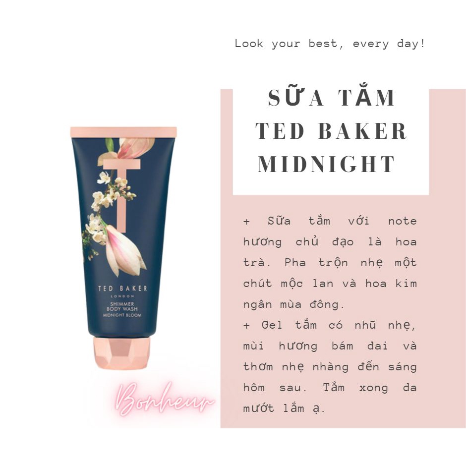 Sữa tắm Ted Baker Midnight Bloom Shimmer Body Wash 200ML mua sale tại BOOTS THAILAND | BigBuy360 - bigbuy360.vn