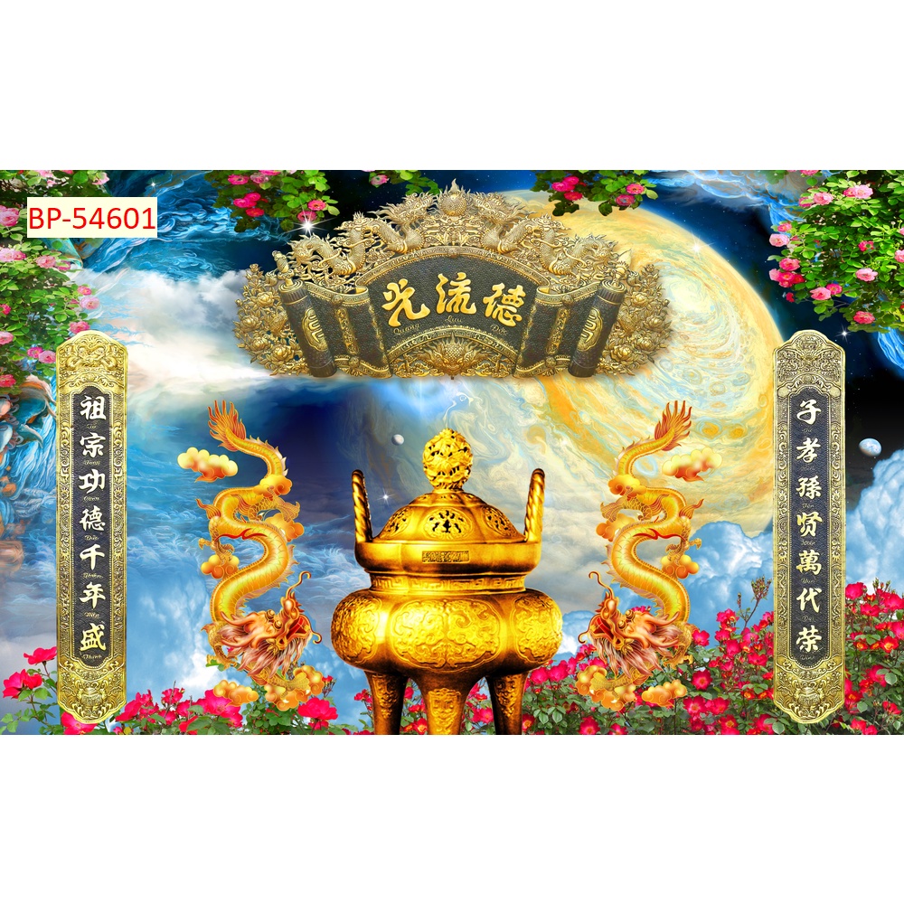 Tranh dán tường tôn giá in theo kích thước yêu cầu