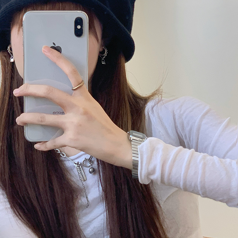 Khuyên tai hình ổ khóa phong cách Hàn Quốc thời trang cá nhân cao cấp 19751